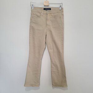 Veronica Beard Women’s Carolina Ankle Skinny Flare High Rise Jeans Size 28 Beige
